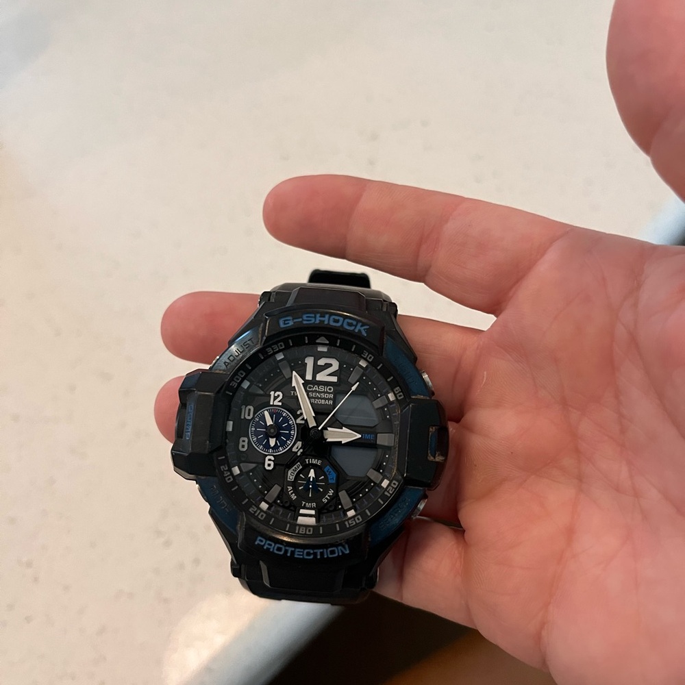Casio G-Shock Black and Blue Watch